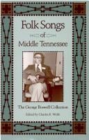 Folk Songs of Middle Tennessee