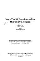Non-Tariff barriers after the Tokyo round