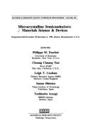 Microcrystalline semiconductors