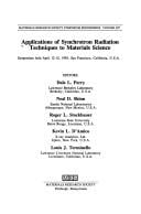 Applications of synchrotron radiation techniques to materials science