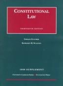 1999 supplement, Constitutional law, thirteenth edition