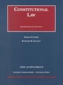 2000 supplement, Constitutional law, thirteenth edition