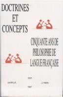 Doctrines et concepts, 1937-1987