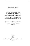 Universität, Wissenschaft, Gesellschaft