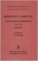 Bibliotheca scriptorum Graecorum et Romanorum Teubneriana. First Edition: Diogenes Laertius: vitae philosophorum, vol. III: indices