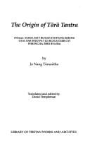 The origin of Tārā tantra =