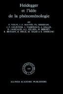 Heidegger et l'idée de la phénoménologie