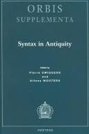 Syntax in antiquity