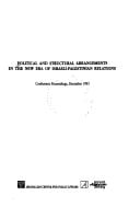 Political and structural arrangements in the new era of Israeli-Palestinian relations