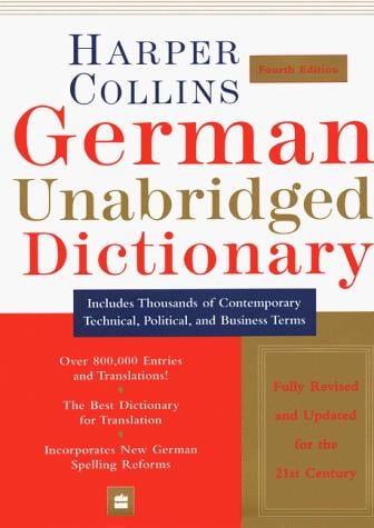 Collins German-English, English-German dictionary