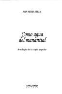 Como agua del manantial
