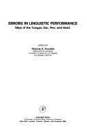 Errors in linguistic performance