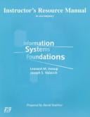 Instructor's Resource Manual to Accompany Information Systems Foundations