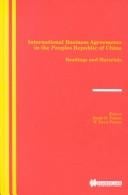 International business agreements in the People's Republic of China