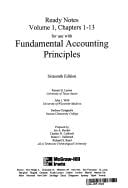 Ready Notes, Volume 1, Chapters 1-13 for use with Fundamental Accounting Principles