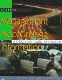 Using management accounting information