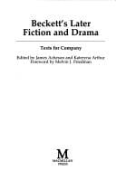 Beckett's later fiction and drama