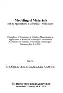 Modeling of materials and its applications in advanced technologies