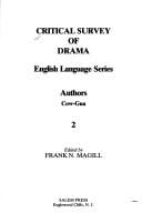 Critical Survey of Drama, Volume 2 - 423-864 Authors -COW-Gua
