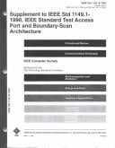 Supplement to IEE Std 1149.1-1990, IEEE standard test access port and boundary-scan architecture