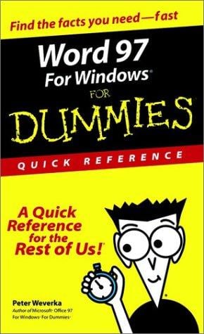 Word 97 for Windows for dummies