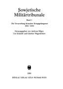 Sowjetische Militartribunale, Band 2