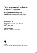 Von der dargestellten Person zum erinnerten Ich