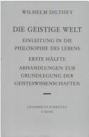 Gesammelte Schriften, Bd.5, Die geistige Welt