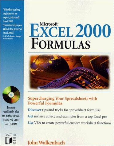Microsoft Excel 2000 formulas