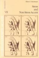 Stress and Non-Stress Accent (Netherlands Phonetic Archives, 7)