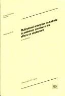 Multinational Enterprises in Australia (Multinational Enterprises Programme)
