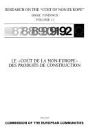 Le "Coût de la non-europe" des produits de construction