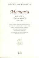 Memoria de doce escritores