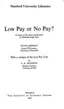 Low pay or no pay?