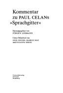 Kommentar zu Paul Celans "Sprachgitter"