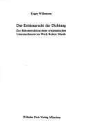 Existenzrecht der Dichtung