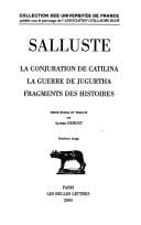 Catilina, Jugurtha, fragments des histoires