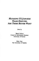 Managing US-Japanese trade disputes