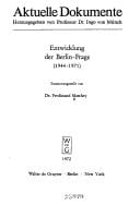 Entwicklung der Berlin-Frage (1944-1971)