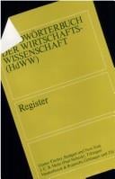 Handwörterbuch der Wirtschaftswissenschaft (HdWW)