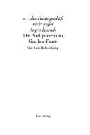 "--das Hauptgeschäft nicht ausser Augen lassend"
