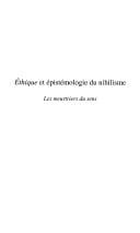 Ethique et épistémologie du nihilisme