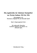 Die Lageberichte der Geheimen Staatspolizei zur Provinz Sachsen 1933 bis 1936
