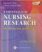 Essentials of nursing research : methods, appraisal, and utilization
