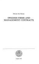 Swedish firms and management contracts