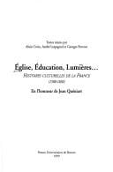 Eglise, ©♭ducation, lumi©·res