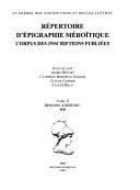 Répertoire d'épigraphie méroïtique