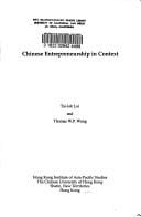 Chinese entrepreneurship in context