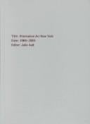 Alternative art, New York, 1965-1985