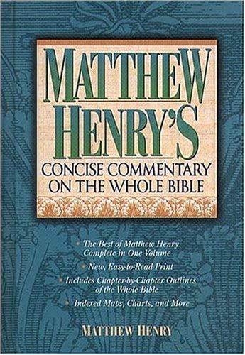 Matthew Henry's concise commentary on the whole Bible